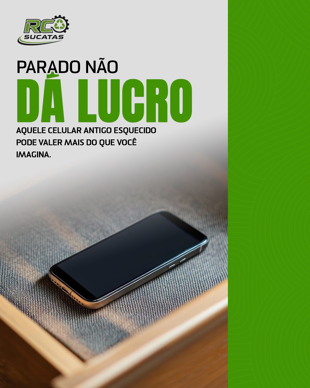 Parado não dá lucro